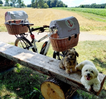© Anker Sonnensegel Sonnenschutz Blendschutz Hundefahrradkorb von Lüttentüddel